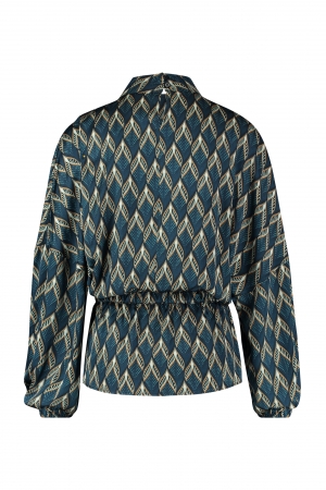 Studio Anneloes Robyn peac satin blouse 06487