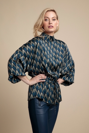 Studio Anneloes Robyn peac satin blouse 06487
